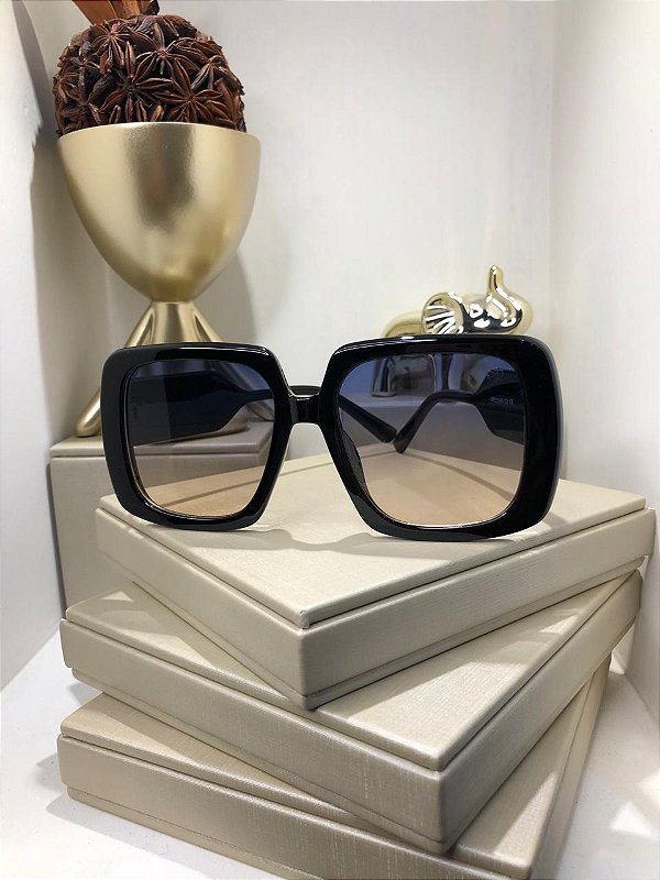 Óculos de Sol Casa Blanca Preto Degradê