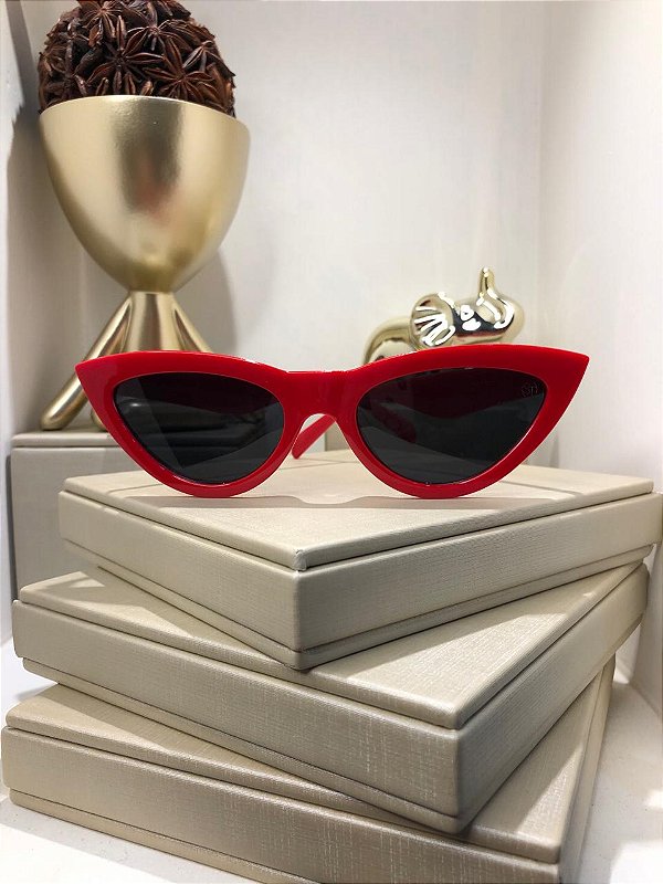 Óculos de Sol Gatinho Vermelho
