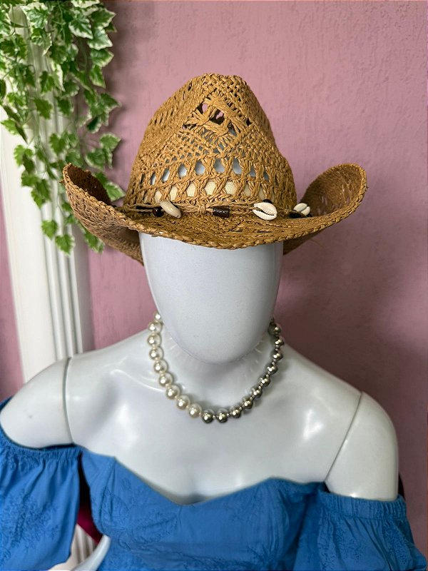 Chapéu Gypsy feminino de Praia de Palha Durinha estilo Cowboy Hippie Chic moda Boho Virginia