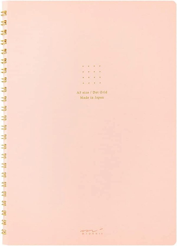 Caderno Japonês Pontilhado Pink A5 - Midori