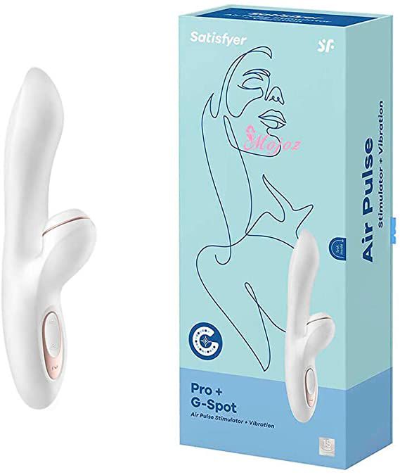 Vibrador Estimulador Recarregável Com 11 Níveis De Sucção E 7 Modos De Vibração 21,5 X 3 Cm Satisfyer Pro G-spot Rabbit