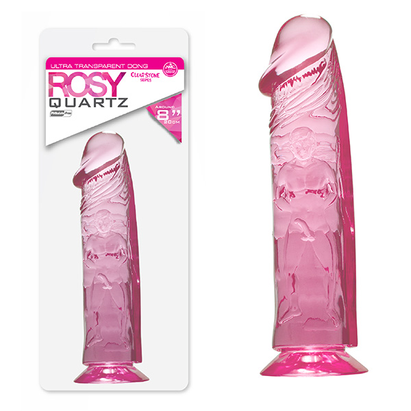 Rosy Quartz - Pênis Translúcido Pink 20cm - Nanma