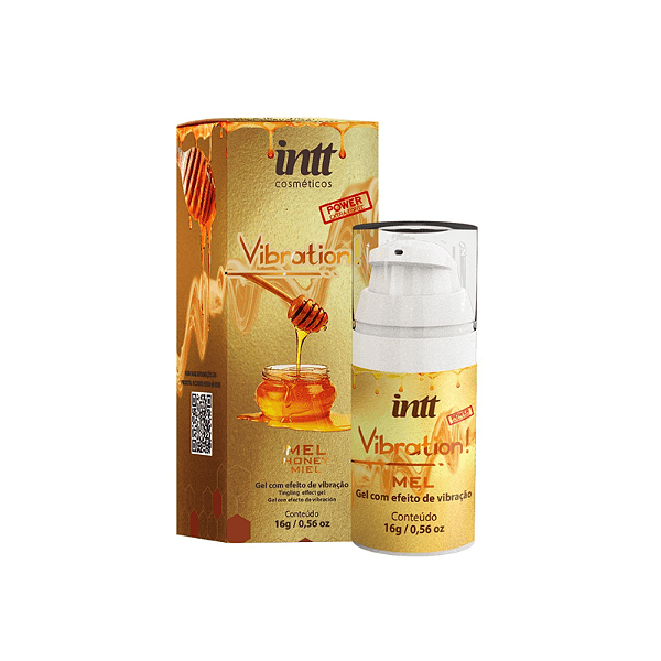 Gel Vibration Sabor Mel que Vibra Pulsa e Aquece 17ml INTT