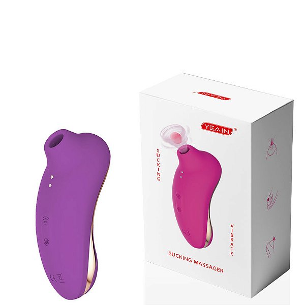 Estimulador Recarregável com 10 Modos de Ondas de Pressão – SUCKING MASSAGER – EC-043