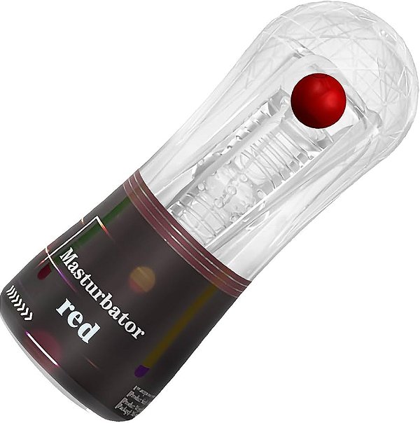 Masturbador Masculino Translúcido com Corpo Interno Texturizado – MASTURBATOR CRYSTAL