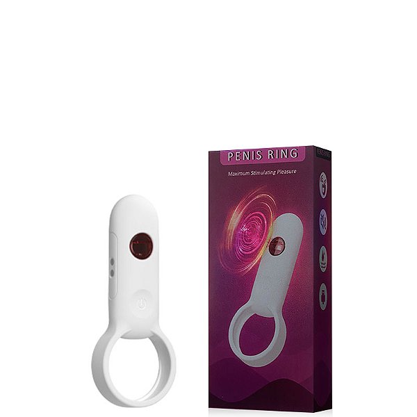 Anel Peniano Recarregável com Estimulador Clitoriano – PENIS RING – CR-025