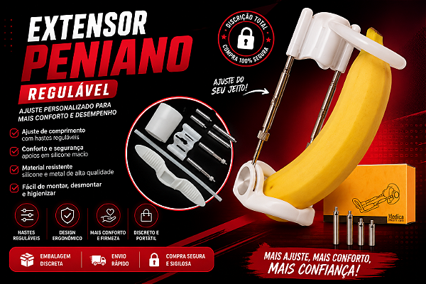 Extensor Peniano com Sistema Regulável – Ajuste Personalizado