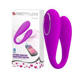 PRETTY LOVE AUGUST - VIBRADOR PARA CASAL COM CONTROLE POR SMARTPHONE