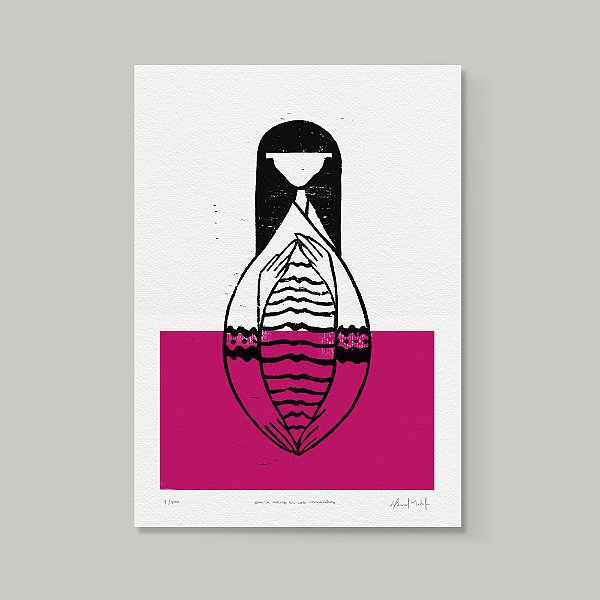 Xilogravura "Santa Cruz de Los Milagros". Daniel Mustafa.