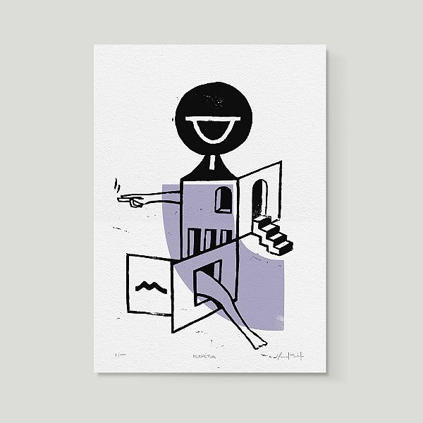 Xilogravura "Perpétua". Daniel Mustafa