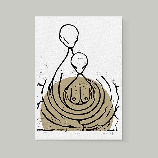 Xilogravura "Namur". Daniel Mustafa.