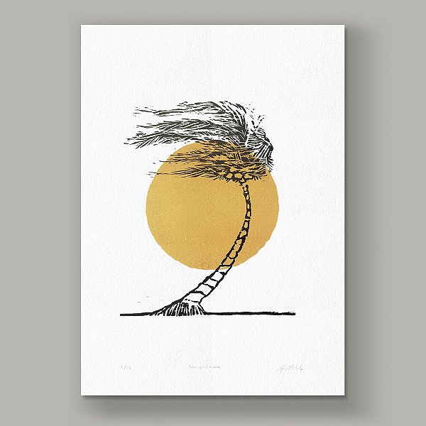 Xilogravura "Resistência". Daniel Mustafa.