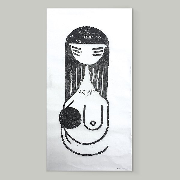Xilogravura "Cariós". Daniel Mustafa.