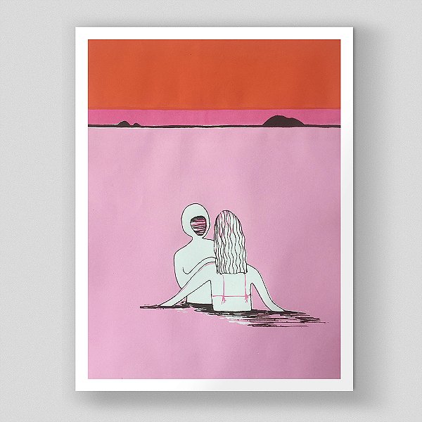 Serigrafia "Namorada do Atlântico". Daniel Mustafa