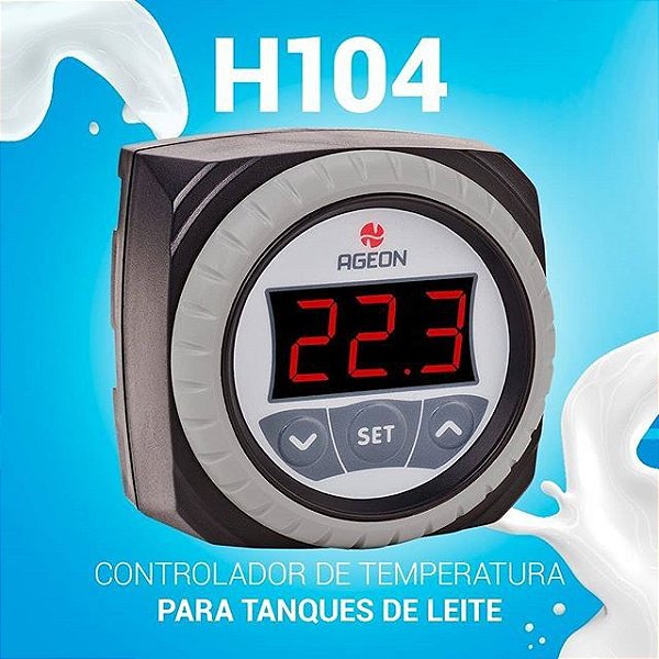 CONTROLADOR ELETRO. TEMP. H104 - BIVOLT AGEON