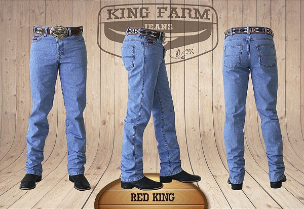 Calça Jeans Masculina Country Clara Red King Original King Farm