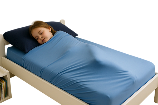 Lençol Sensorial Lycra G – Tamanho 1,20m x 1,70m, para Autismo, TDAH e insônia - Frete Grátis todo Brasil - Antialérgico - Lavável - Personalizado com peso e cor tecido