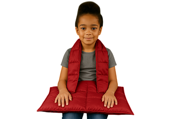 KIT 1: Snake 0,20cm x 0,80cm + Lap Pad 0,35cm x 0,45cm com peso, é indicado para Autismo e TDAH - Antialérgico - Lavável – Personalize a cor do tecido - Frete Grátis todo Brasil