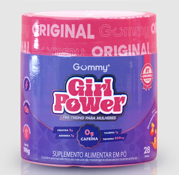 Gummy® Girl Power - 196g | Sabor Strawberry Pineapple