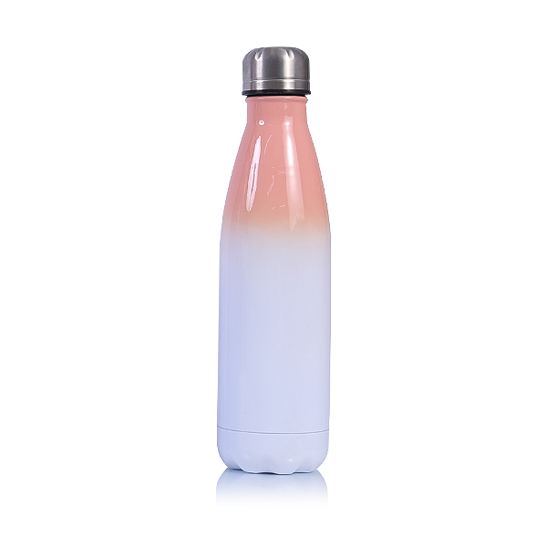 Garrafa Térmica em Aço Inox Bicolor 500ml para Sublimação