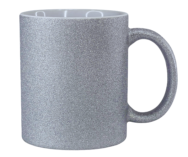 Caneca de Porcelana Texturizada Com Glitter