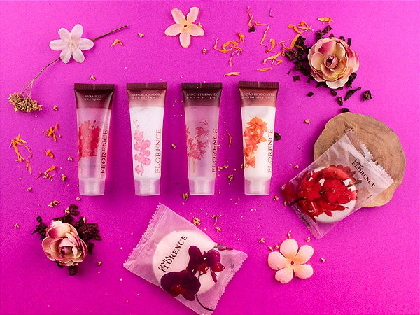 Kit Amenities Florence Orquídeas - Realgems