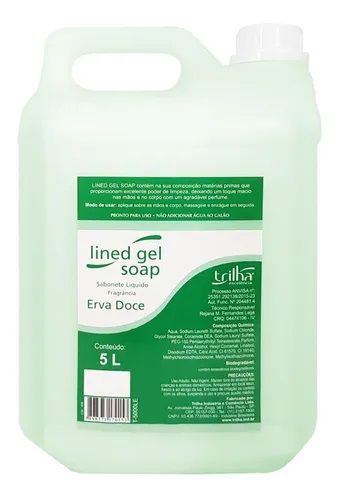 SABONETE LIQ. LINED GEL SOAP ERVA DOCE 5L