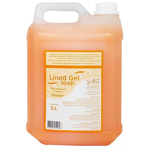 SABONETE LIQ. LINED GEL SOAP PÊSSEGO 5L
