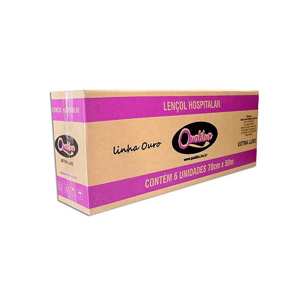 LENÇOL HOSPITALAR DESCARTÁVEL 0,70cmX50m 100% CELULOSE VIRGEM