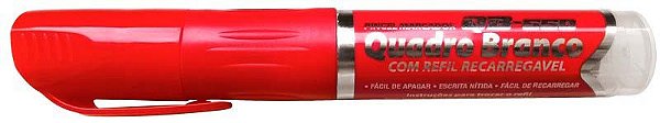 MARCADOR DE QUADRO BRANCO QB550 VERMELHO GRAMPLINE
