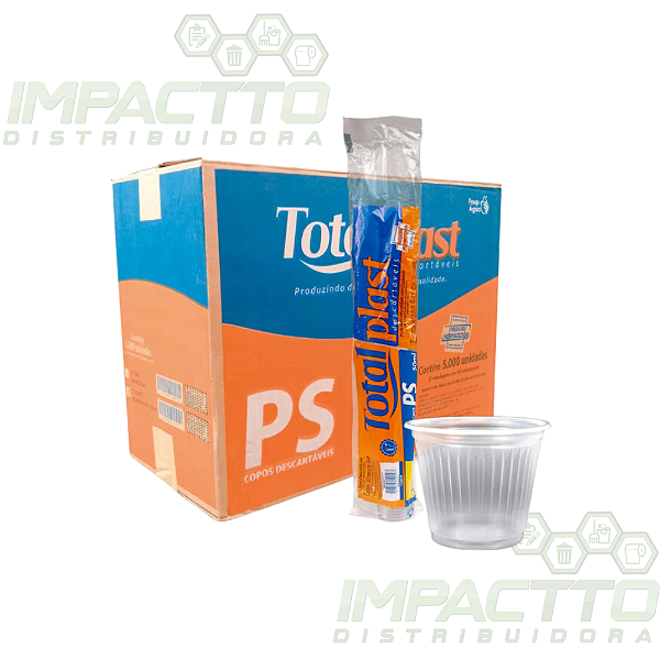 COPO DESCARTÁVEL 50ML CAFÉ TRANSLÚCIDO C/100UN TOTALPLAST