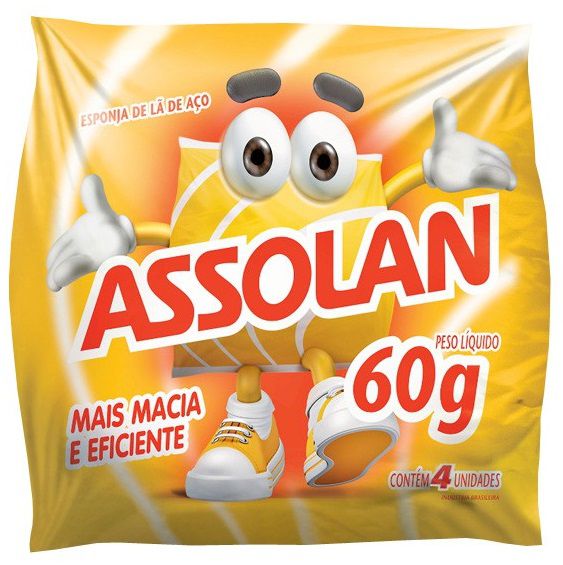 LÃ DE AÇO 8 Un.  ASSOLAN