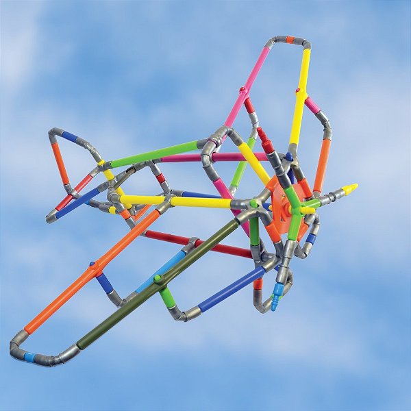 Quebra-cabeça Edulig Puzzle 3D Avião - 85 peças e conexões