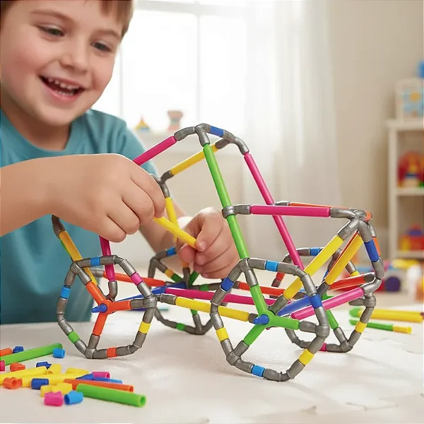 Quebra-cabeça Edulig Puzzle 3D Carro - 116 peças e conexões