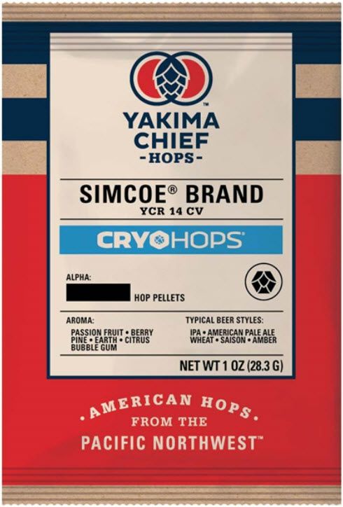 LUPULO SIMCOE CRYO HOPS YCH EM PELLET T-90