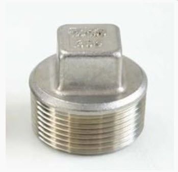 TAMPÃO/BUJÃO INOX ROSCA MACHO  BSP