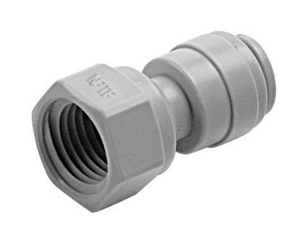 AFA0604 - CONEXÃO RÁPIDA ROSCA FÊMEA 1/4" NPT X TUBO 3/8"