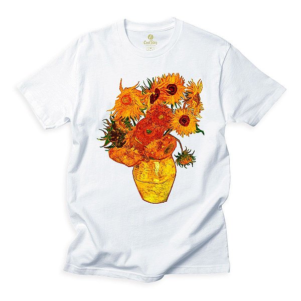 Camiseta Arte e Cultura Cool Tees Girassol Van Gogh