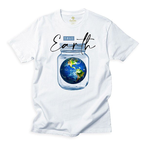 Camiseta Ecologia Cool Tees Conserve Planeta Terra