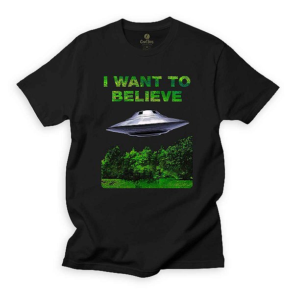 Camiseta Geek Cinema Cool Tees Series Classicas Arquivo X Disco Voador Diferente