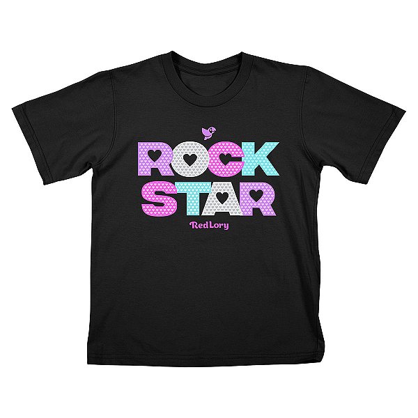 Camiseta Infantil Red Lory Rock Star