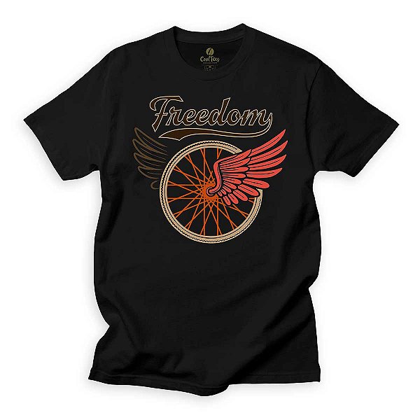 Camiseta Ciclistas Cool Tees Bike Bicicleta Freedom