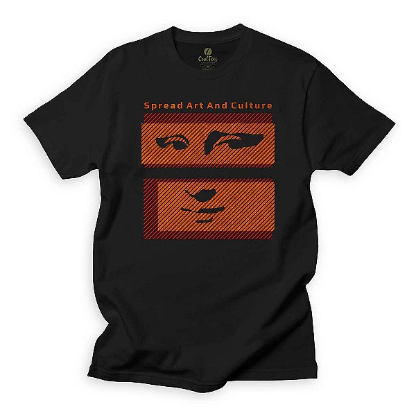 Camiseta Arte Cool Tees Museu Leonardo Mona Linhas Criativas