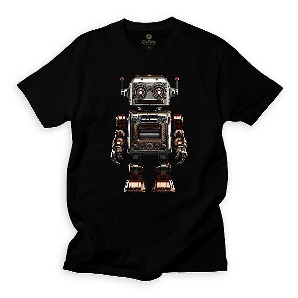 Camiseta Ciencia Cool Tees Classico Retro Robot