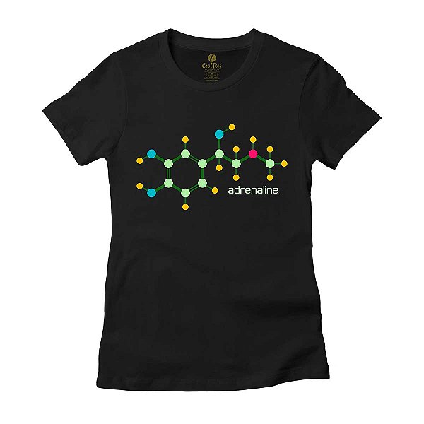 Camiseta Feminina Cool Tees Geek Adrenalina