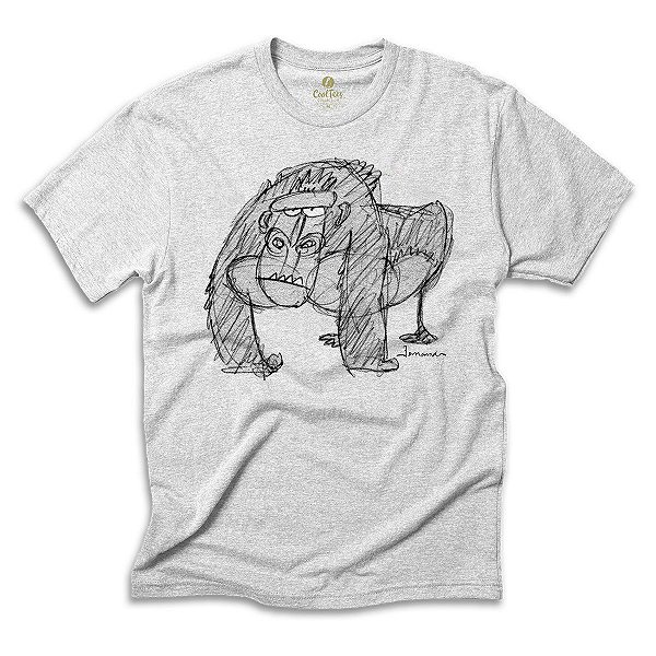 Camiseta Geek Cool Tees Comics Fernando Gonsales Gorila Animal