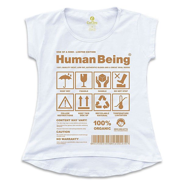 Camiseta T-Shirt Feminina Cool Tees  Seres Humanos