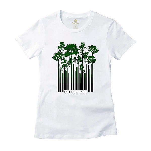 Camiseta Feminina Ecologia Cool Tees Arvores Floresta Amazonica
