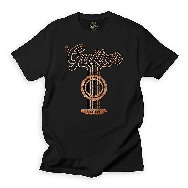 Camiseta de Musica para Guitarristas Cool Tees Guitarra e Violao Acustico Diferente