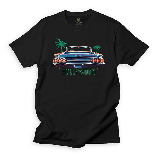 Camiseta Cinema e Filmes Classicos Cool Tees Carro Conversivel Hollywood Diferente